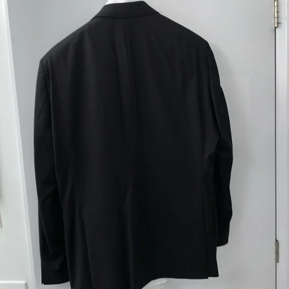 🔥BNWT🔥Hugo Boss “Johnstons1” Mens Suit in Black Sz 46R. Black.Pants Sz 38US - Picture 16 of 17